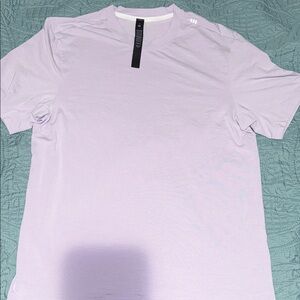 lululemon men's short-sleeved t-shirt in soft purple